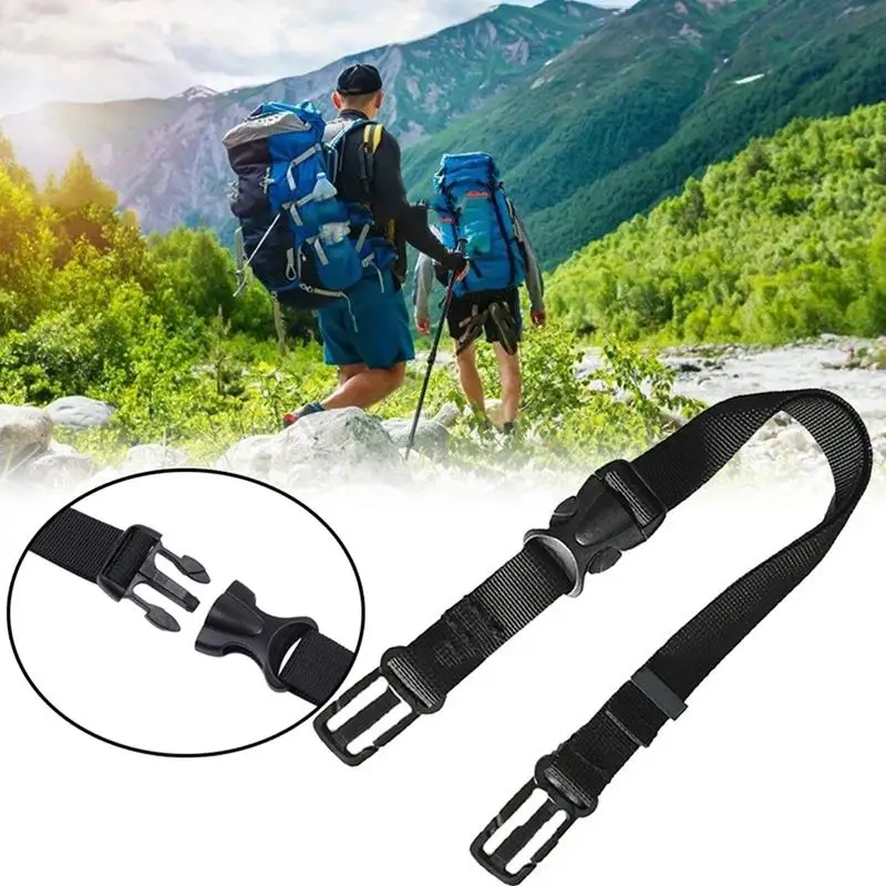 Adjustable Backpack Chest Strap Outdoor Travel Sternum Harness Webbing Buckled Anti Slip Nylon Bag Belt Backpack Accessories