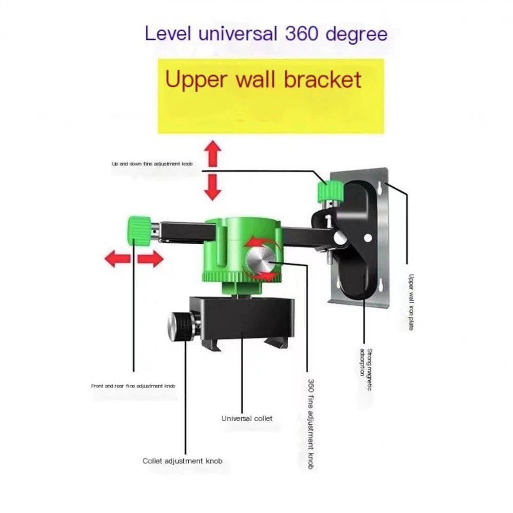 Multifunctional Wall Bracket Laser Level Holder Construction Tool Wall Sticking Instrument Bracket