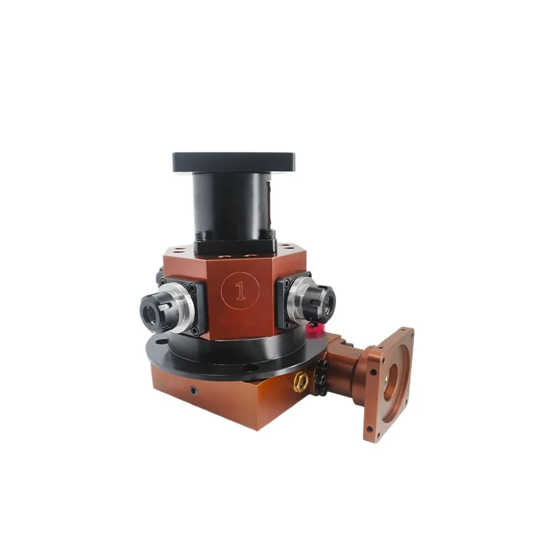 For Turn Milling Composite Power Head Er25 Four-Station Rotary Turntable CNC Lathe Servo Rotary Milling Drilling Accessories