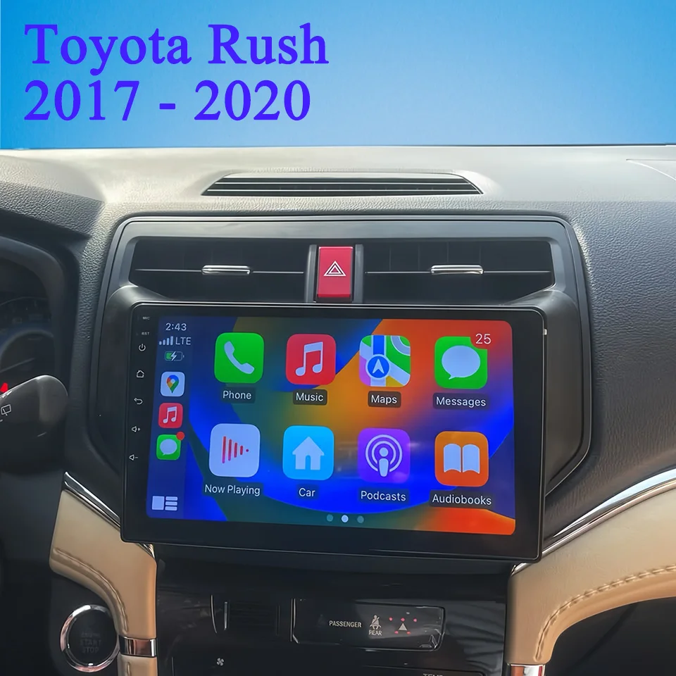 

8Core Android 14 8G+128G Car Autoradio GPS Navi Tape For Toyota Rush 2017 - 2020 Car Video Audio A/V Head Unit 4G Lte WiFi RDS