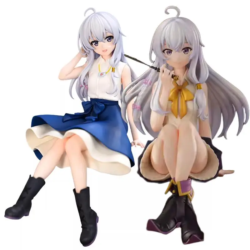 

Genuine Furyu The Journry of Elaina Noodle Stopper Flare Skirt Elaina Original Anime Figure Model Collector Figurine Toys Gift