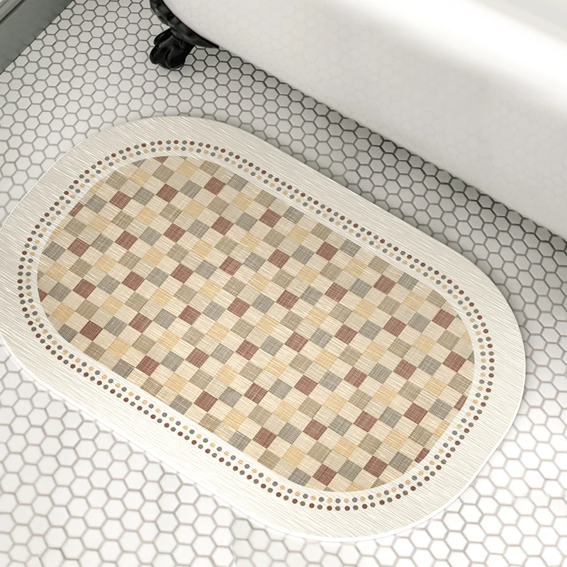 

Влаговпитывающий водонепроницаемый коврик для ванной из твердого силикона, нескользящий, для входной двери, пола, домашнего использования, кухни, ванной комнаты