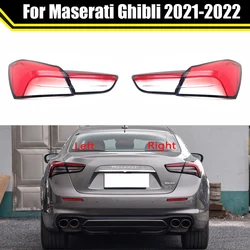 For Maserati Ghibli 2021 2022 Car Rear Taillight Shell Brake Lights Shell Replace Auto Rear Shell Cover Lampshade Lampcover