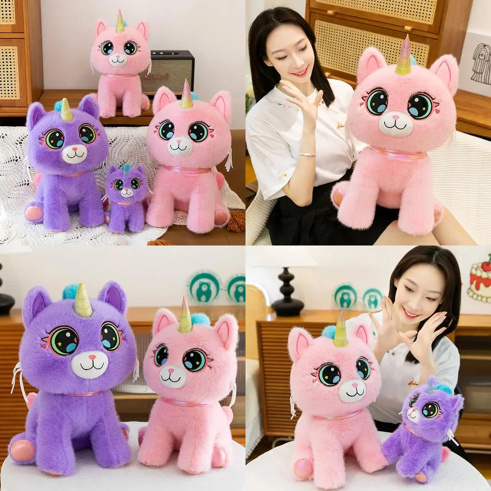 

Kawaii Unicorn Cat Plush Toy Stuffed Doll for Kids Soft Cuddly Birthday Gift Cute Animal Plushie Children Present Wholesale