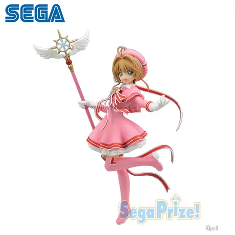 Original Genuine SEGA  Cardcaptor Sakura 18cm Kinomoto Sakura Action Figures Doll Children's Toys Ornament Gift QWIOOE Wholesale