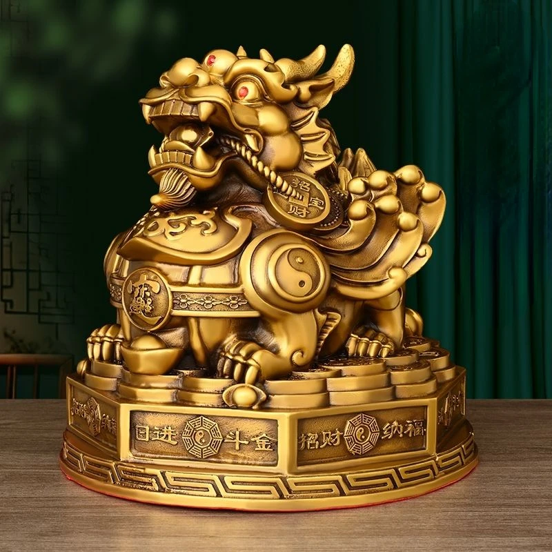 

Zhaocai Chinese Fengshui Wealth Attract Pi Xiu Ornament Living Room Office Decoration Store Opening Gift