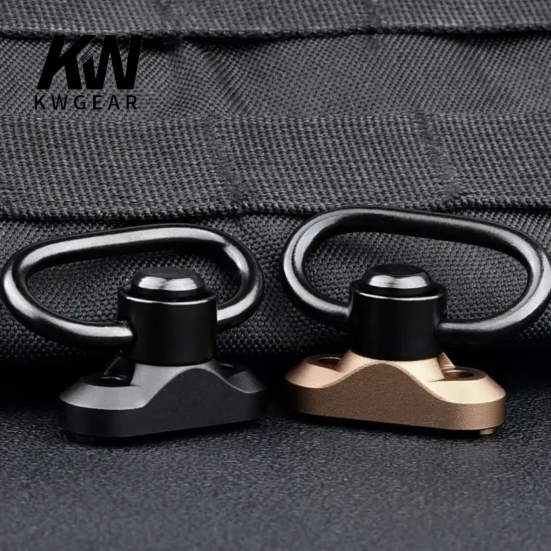 

Tactical Metal BCM QD Sling Mount Fit MLOK KEYMOD Rail M4 AR15 Mounted Base Swivel Strap Buckle Quick Release Button Hunting