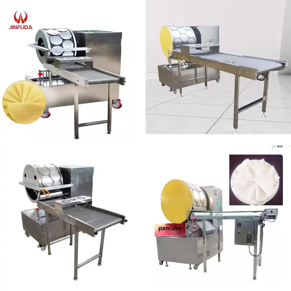 Automatic Spring Roll Making Machine Pastry Lumpia Rectangle Crepe Sheet Maker
