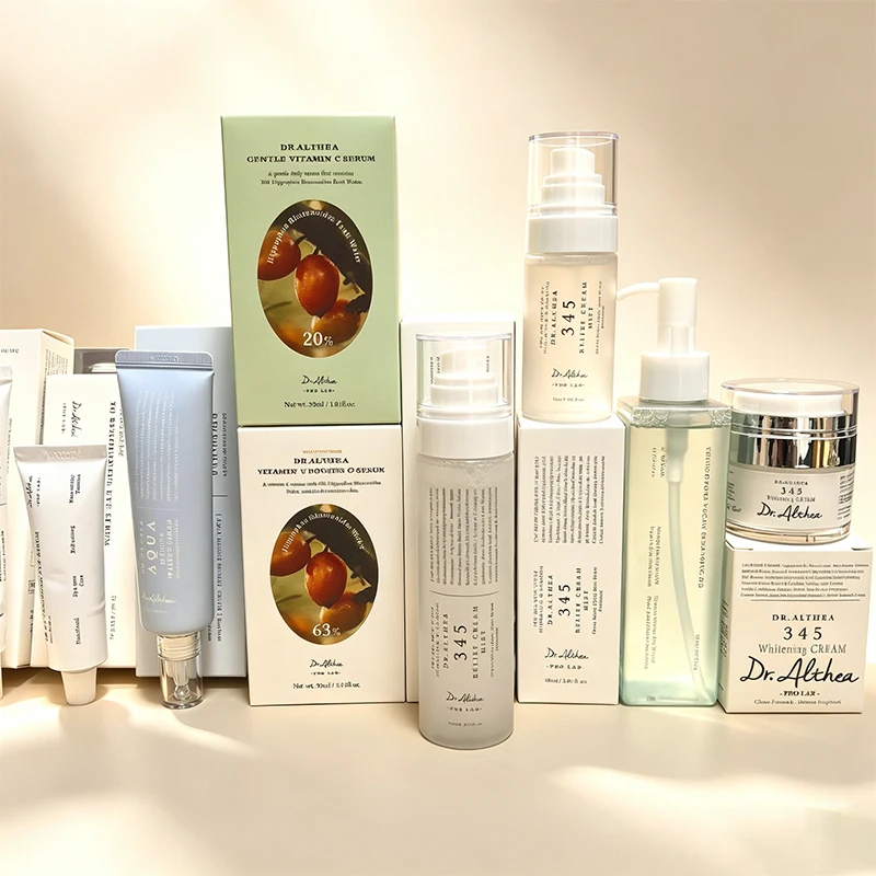 Set de Productos Coreanos para el Cuidado de la Piel Dr. Althea, 100ml 60ml 345 Spray Hidratante Antioxidante Calmante, Crema Facial y Esencia en Lata