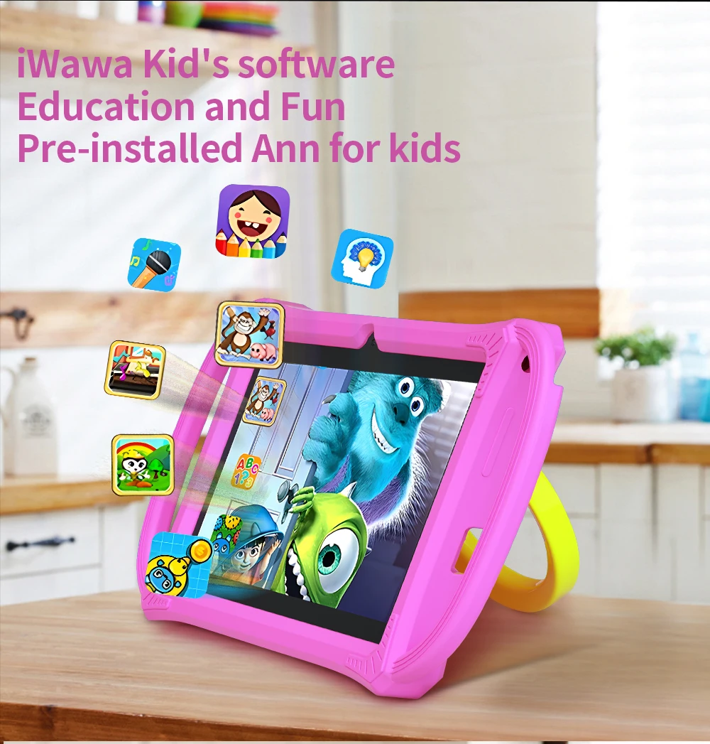 2025 Original último K8-7.0 pulgadas tableta para niños Quad Core sistema Android 9,0 4GB RAM 64GB ROM Mini tableta para niños 5G WIFI