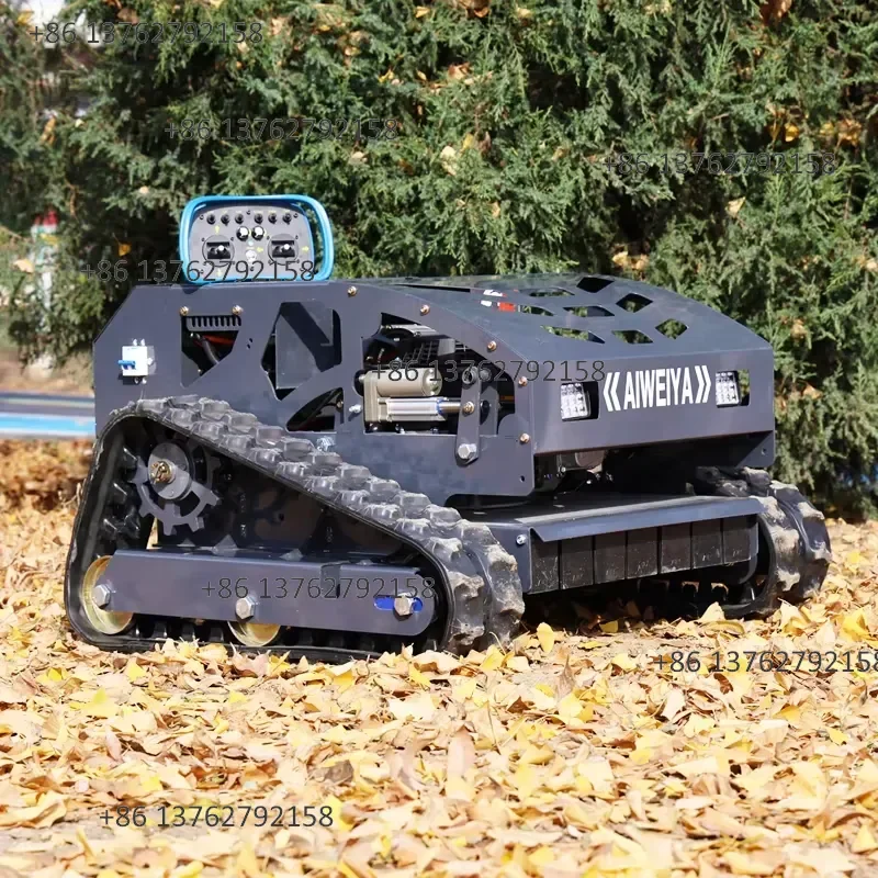 【2026】 Best-selling Powerful Track-type Remote-controlled Lawn Mower, Suitable for All-terrain Farms, Gardens, and