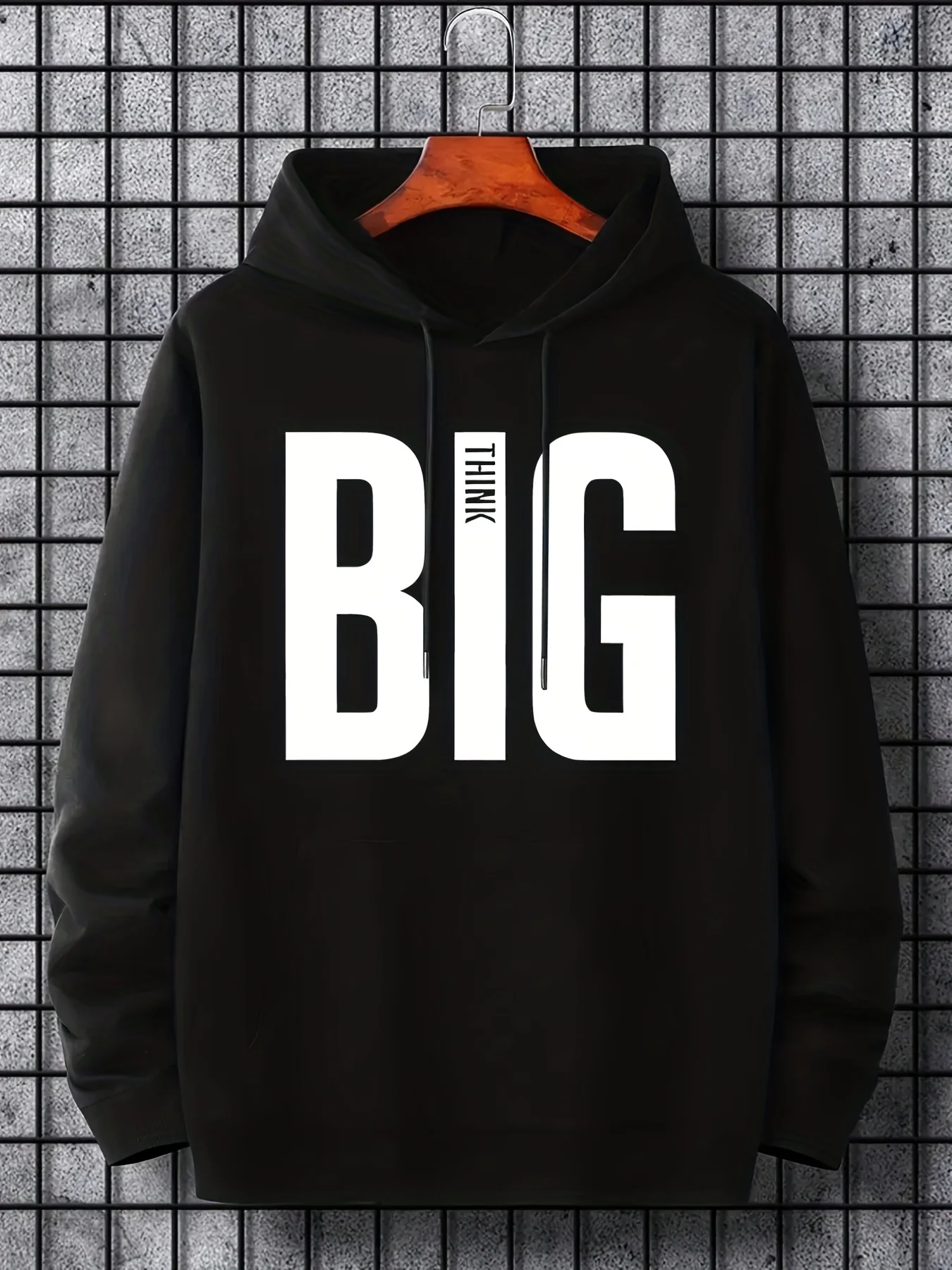 Men's casual hoodie with a 