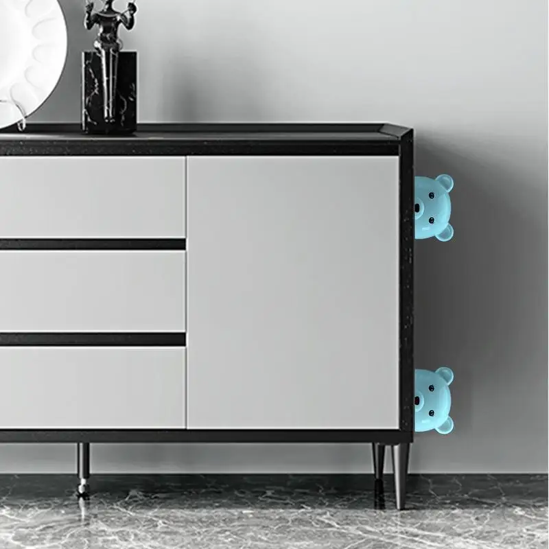 Furniture Anti-Reverse Block Anti-Tipping Paste Safety Block Strong Adhesion Furniture Protection Tool For Cabinets Wardrobes