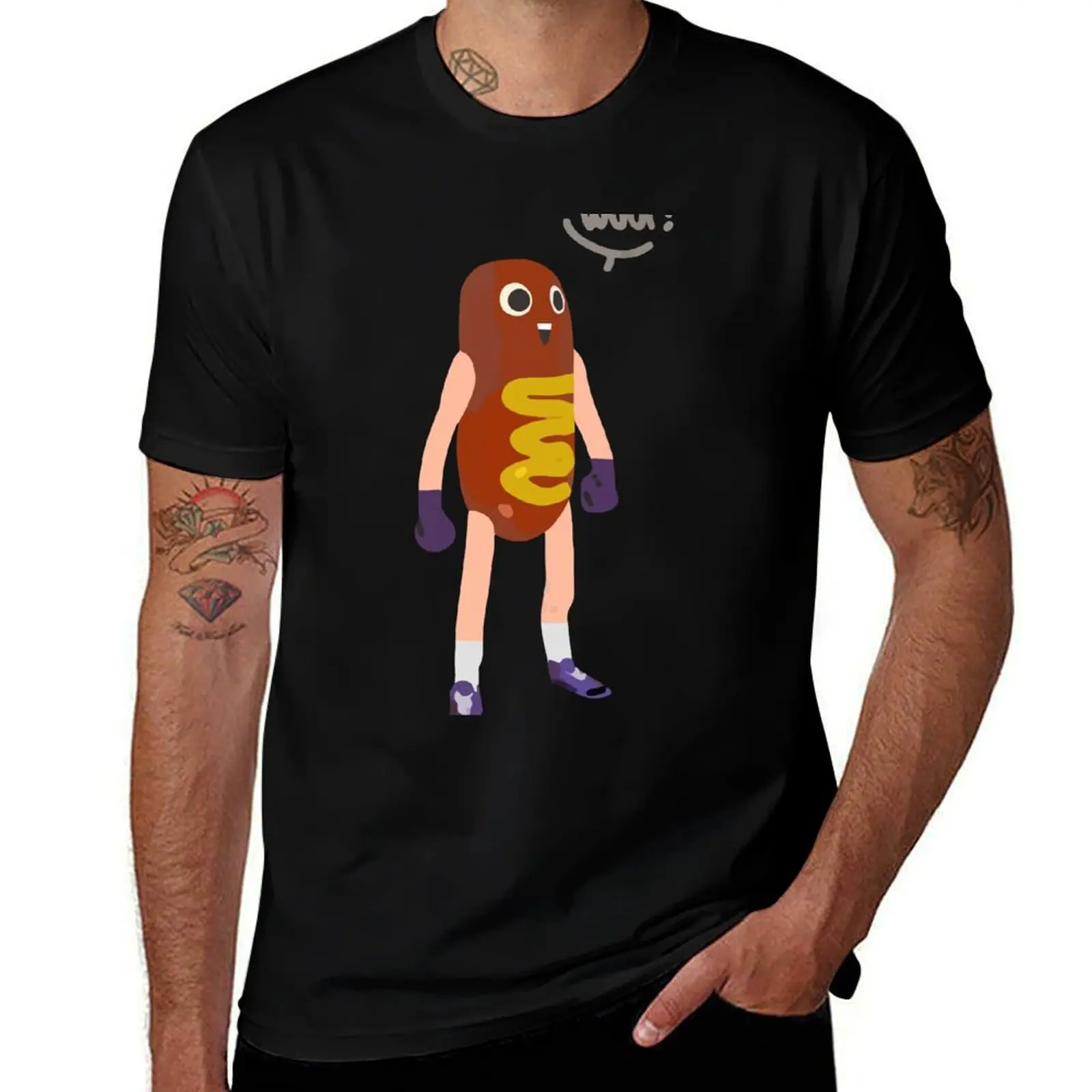Hot dog man T-Shirt Work Utility Casual Tee Shirt T-Shirt