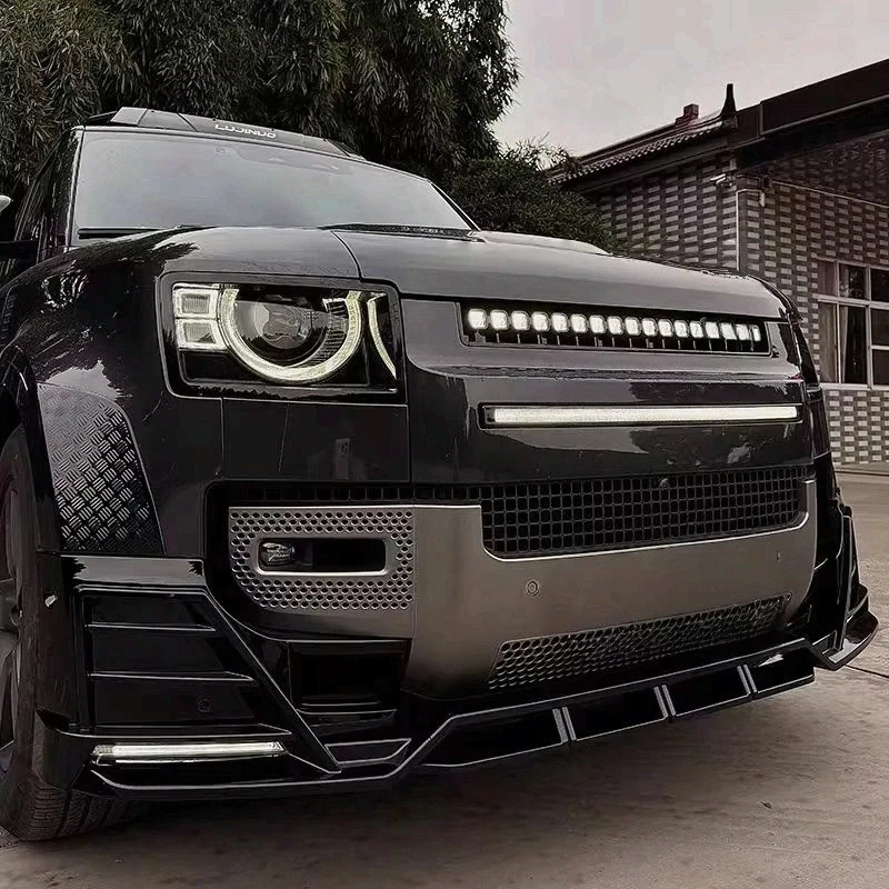 

Комплект для модификации Land Rover Defender: передняя решетка, передние и задние спойлеры, передний и задний бамперы, обвес, диффузор, расширители арок.