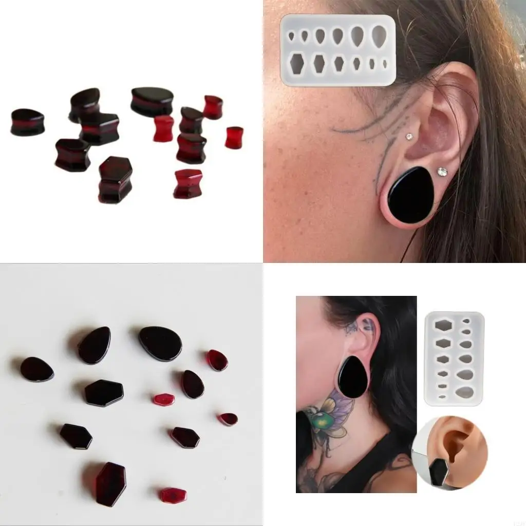   Sturdy Flexible Silicone Mold For Crafting Unique Ear Jewelry and Ear Accessory