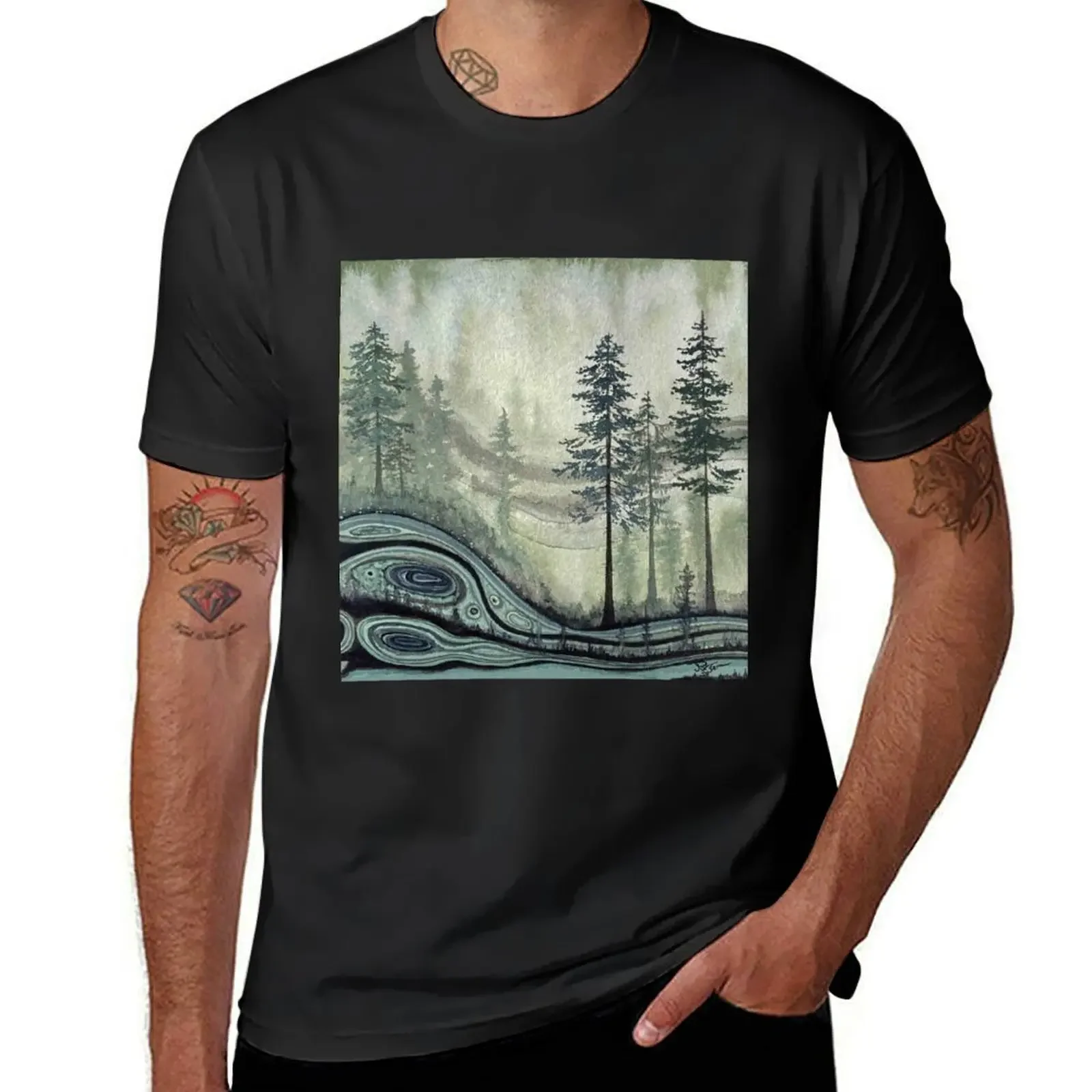 The Kambaba Jasper Forest T-Shirt customs man t shirt vintage graphic tee mens workout shirts