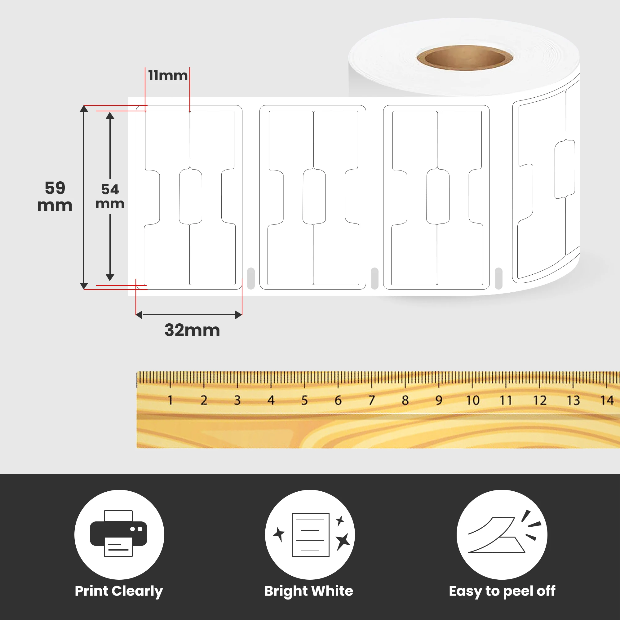 Compatible DYMO 30299 11351 (3/8