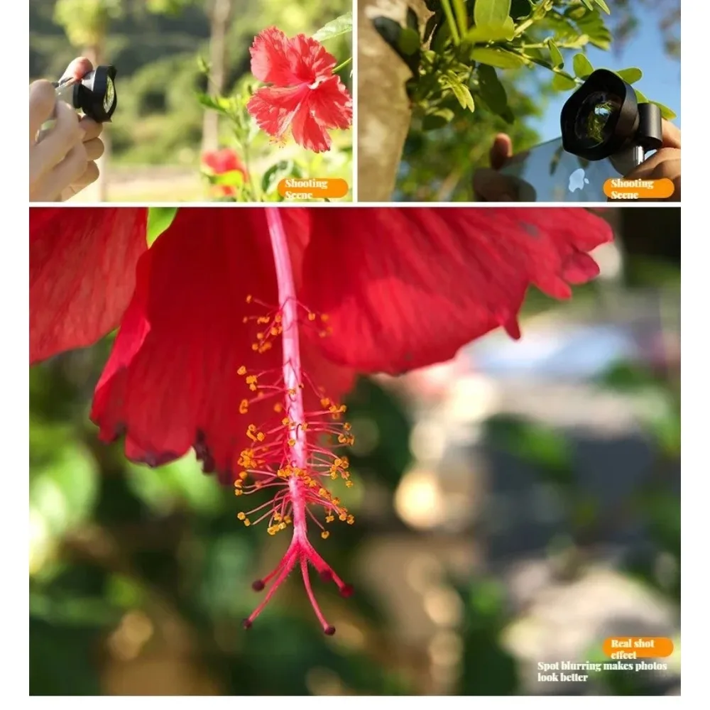75MM 20X HD Super Macro Phone Camera Lens UV Filter DSLR Effect Clip‑on Mobile Lens for iPhone 15 14 13 12 Pro Max Samsung phone