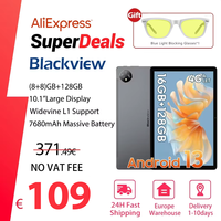 Blackview Android13 Tab 80  Tablet 16GB+128GB 10.1 inch FHD Display T606 Octa Core 7680mAh 2.4G/5G WiFi 13MP Rear Camera 4G 2023