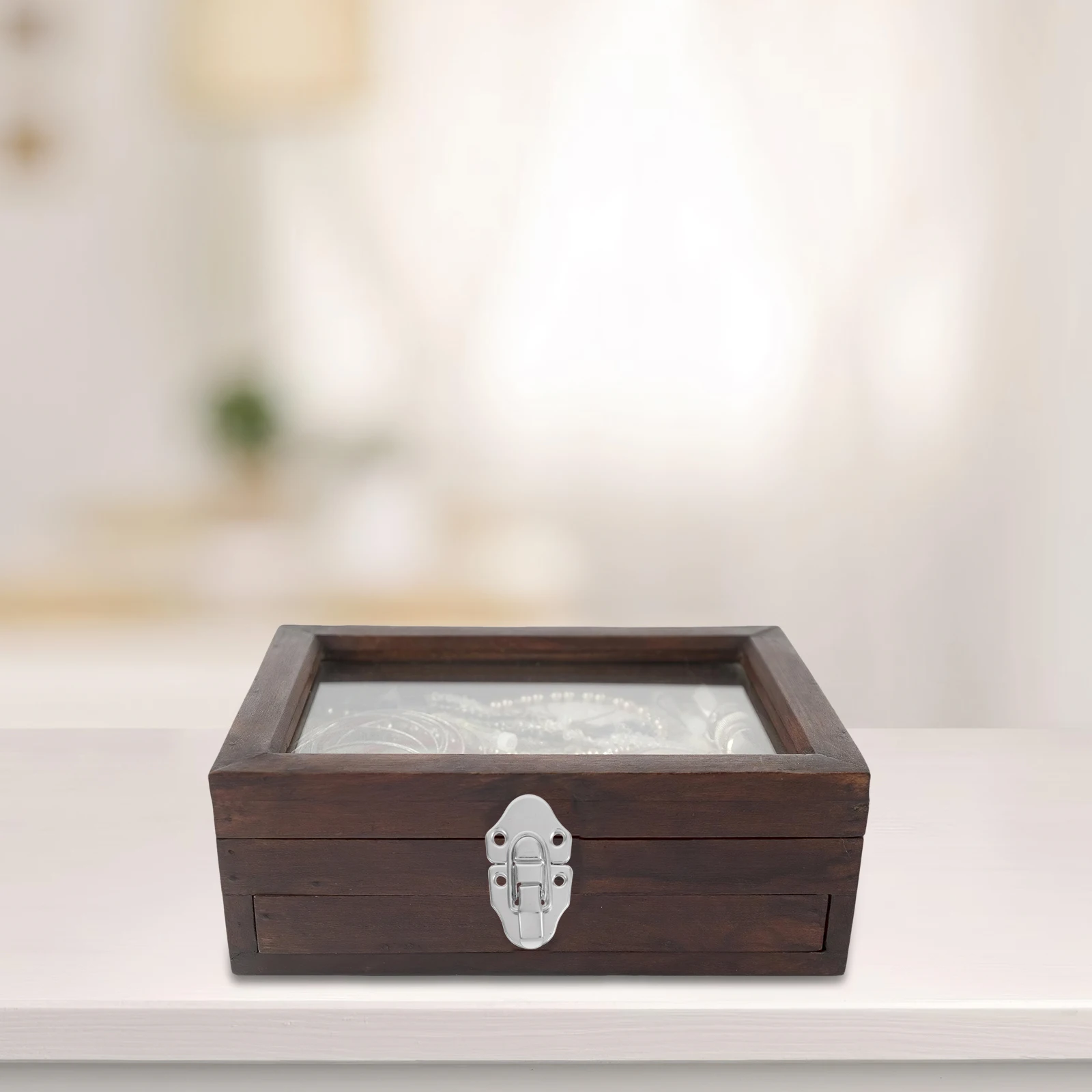 

6Pcs Jewelry Box Hasps Vintage Iron Toggle Latches Retro Buckle Lock for Wooden Toolboxes Gift Storage Security Hardware