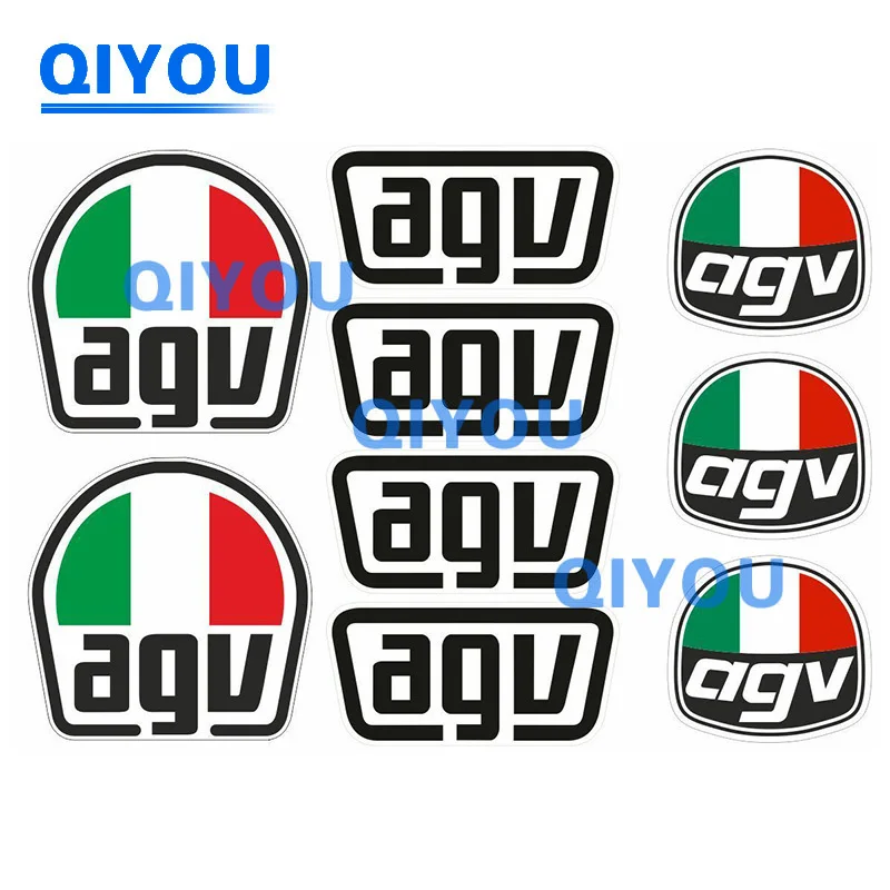 AGV 헬멧 PVC 데칼 세트, 자동차 스티커, 비닐 그래픽 접착 키트, 라미네이트 오토바이 노트북