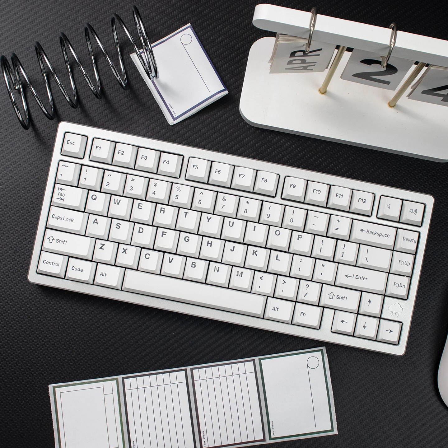 

Минималистичные белые колпачки для клавиш с верхней гравировкой, блестящий сквозной PBT, двойной выстрел, вишневый профиль, колпачок для механической клавиатуры MX