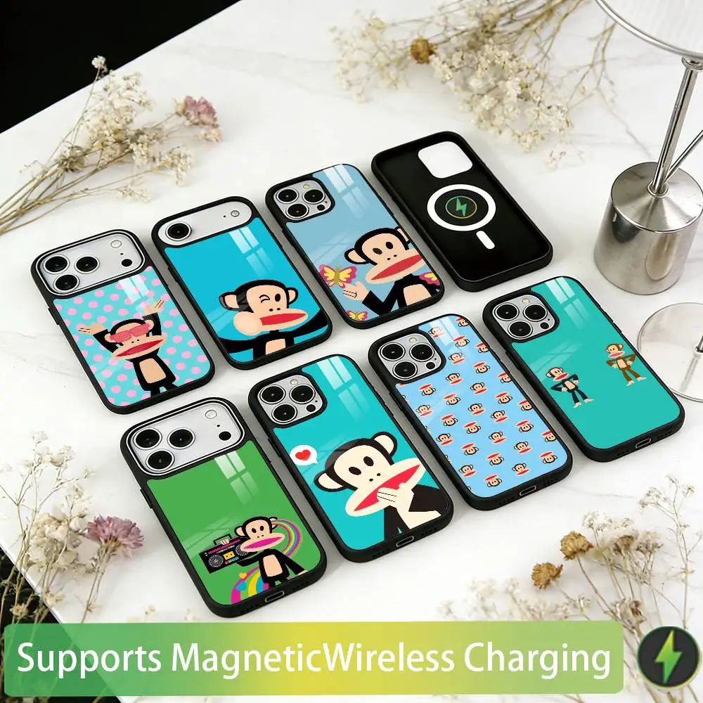Fashion Brand Paul Frank gift Phone Case For iPhone17,16,15,14,13,12,11 Plus,Pro Allows magnetic wireless charging