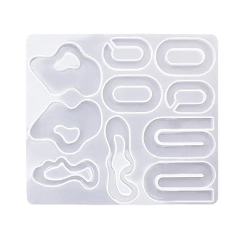A52E 3D Unregelmäßige Silikon Formen DIY Harz Ohrring Schmuck Anhänger Form – Detail 4