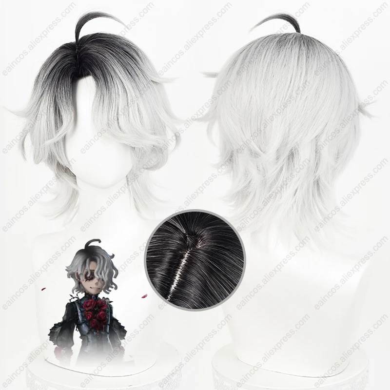 Emil Luminary Peluca de Cosplay, cabello sintético resistente al calor, degradado teñido, 30cm