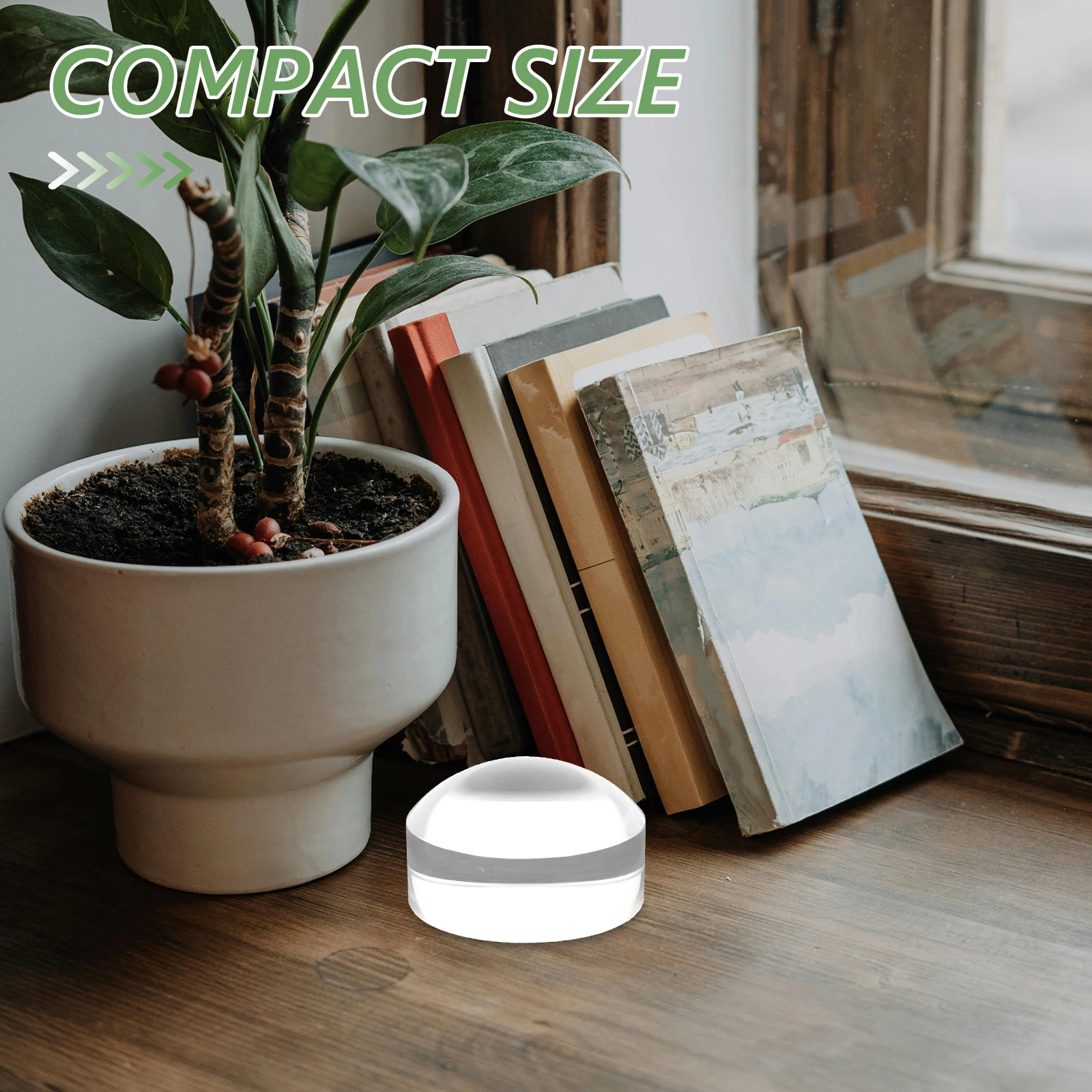 

Adorable Dome Magnifier Round Paperweight Reading Tool Optical Acrylic Magnifying Accessory Lightweight Compact Semisphere