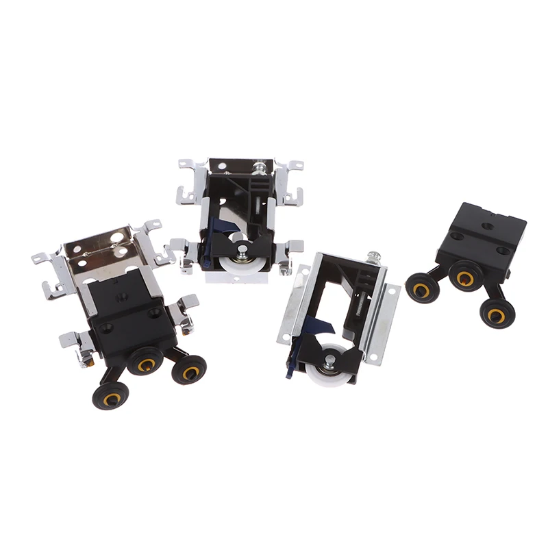 

Sliding Wardrobe Door Part Top/bottom Down Wheels/Runner/Guides Kit Side-mounted Hanging Sliding Pulley Open Wheel For Cabinet