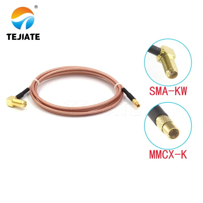 

1 шт. кабель-адаптер TEJIATE MMCX в тип SMA MMCXK, преобразователь SMAKW 8-90 см, 1 м, 1,5 м, длина 2 м, разъем RG316, провод