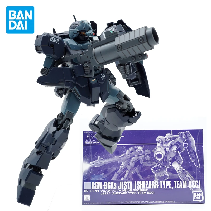 

Bandai HG Gundam Anime Figures Rgm-96Xs Jesta Shezarr Team B&C Mobile Suit Gunpla Action Figure Toys For Boys