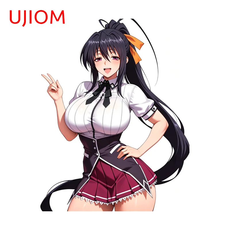 UJIOM Himejima Akeno Anime Wall Sticker Seductive Creative Sunscreen Vinyl Bathroom Decal Waterproof Toilet Stickers Home Decor
