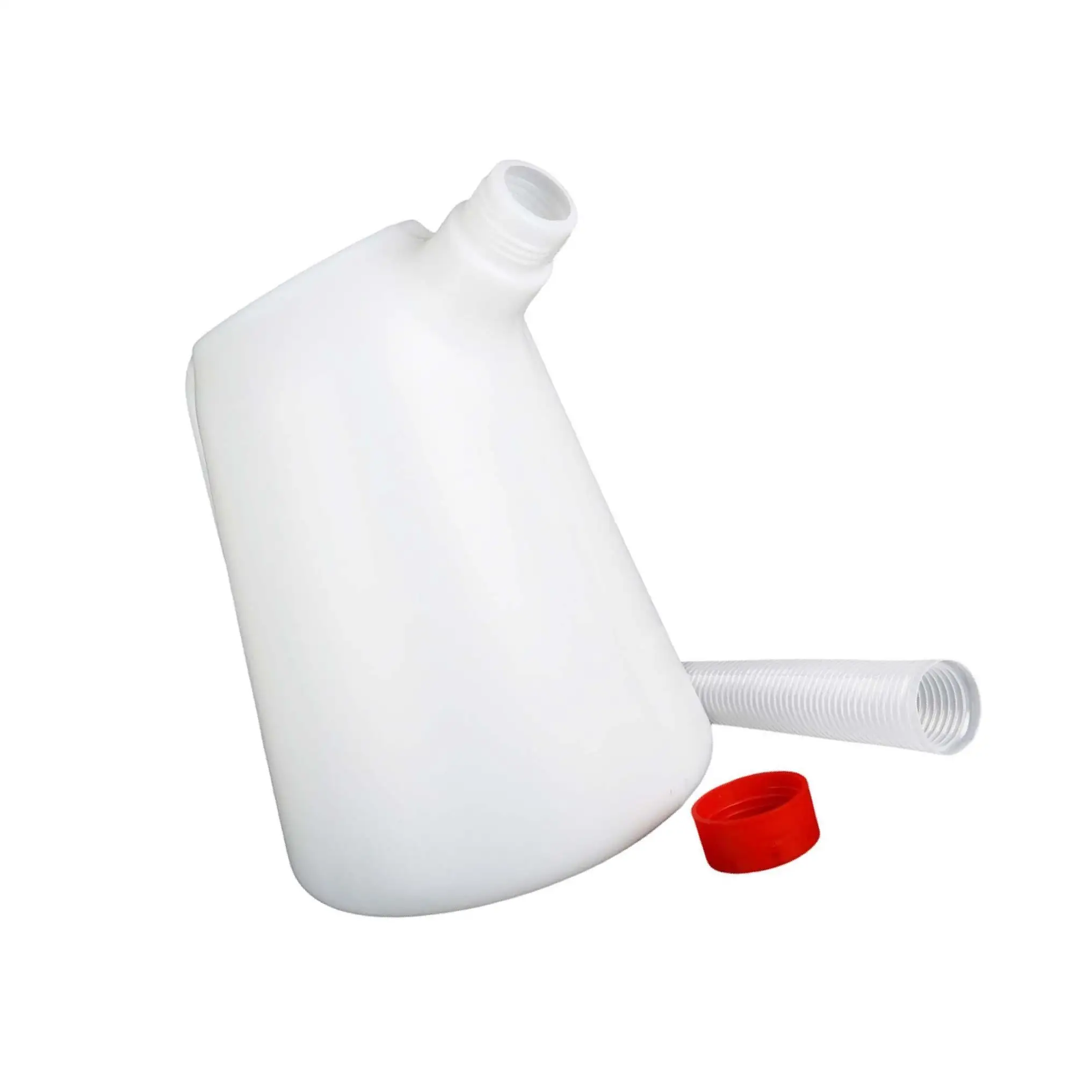 Oil Measuring Jug with Pouring Flexible Spout with Lid for Car Traveling 4L