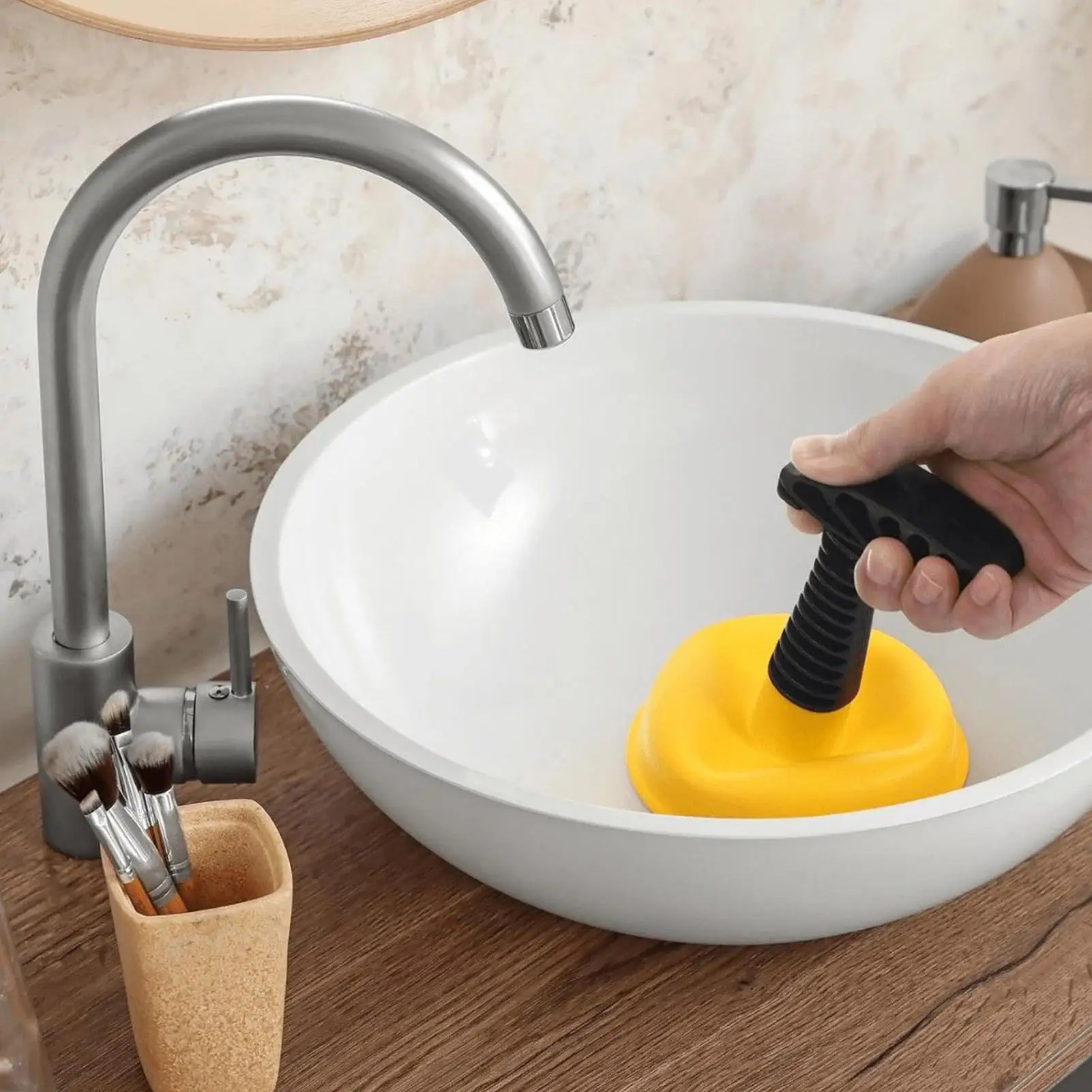 Leistungsstarker Abflussreiniger - Hochleistungs-Entstopfer für verstopfte Toiletten, Duschen, Küchen, Wannen, starke Adsorption, langlebig und rutschfest.