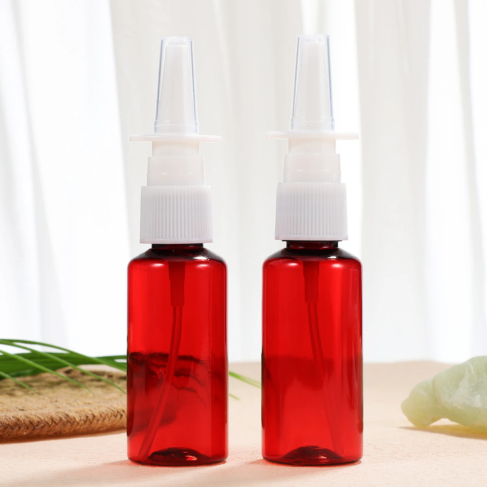 5 pçs garrafas de spray nasal vazio plástico névoa fina spray garrafa compacto 30ml uso viagem recarregável pulverizador nasal garrafa