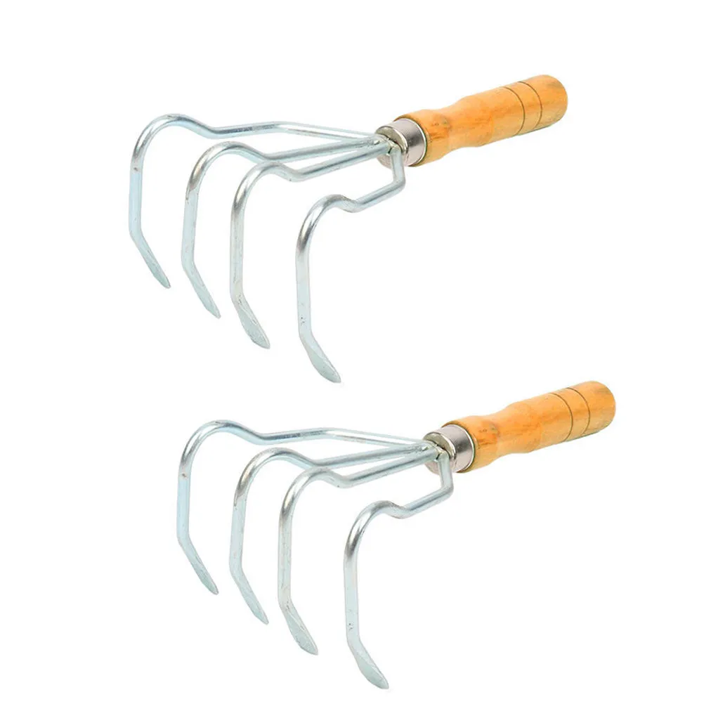 2Pcs Clam Rake Wood…