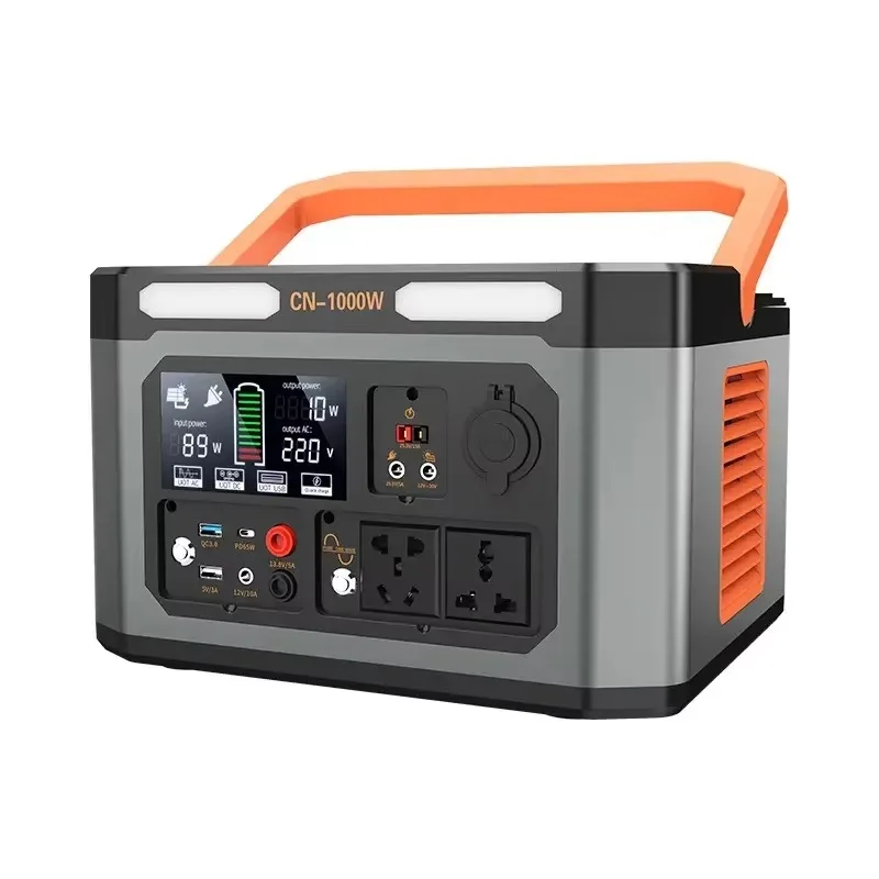 C1000 Gen 2 2000W Peak 3000W 1024Wh LiFePO4 Portable Charging Station, Sola Home Backup Power, Camping (Optional)