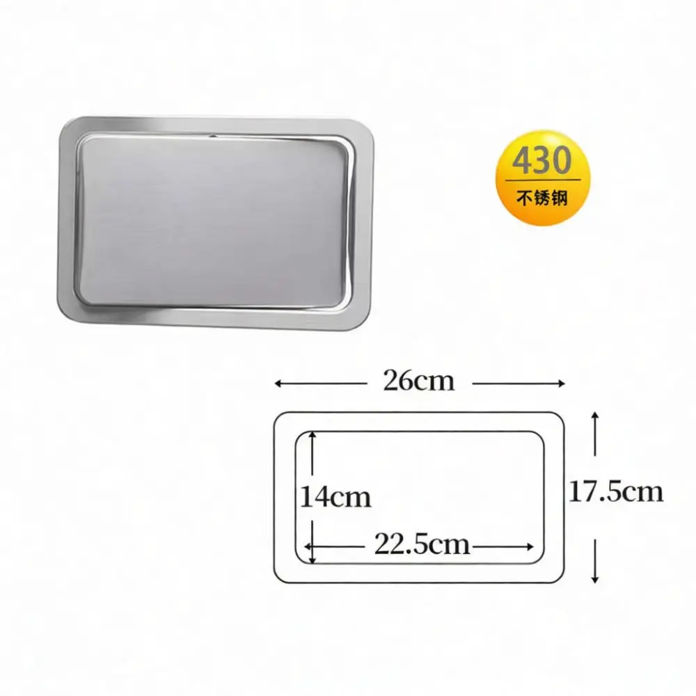 Professional Kitchen Countertop Trash Lid Stainless Steel Swing Flap Garbage Bin Cover Built In Waste Storage Entry