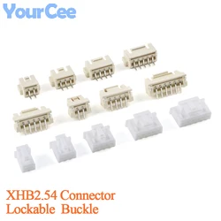 20PCS XHB2.54 Connectors Female Socket Lockable Buckle Curved/Straight Needle Vertical Horizontal 2P 3P 4P 5P 6P 7P 8P 9P 10PIN