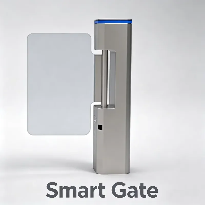 High Speed DC Brushless Motor Swing Gate Turnstile Anti-pinch Stainless Steel Entrance Control Barrier