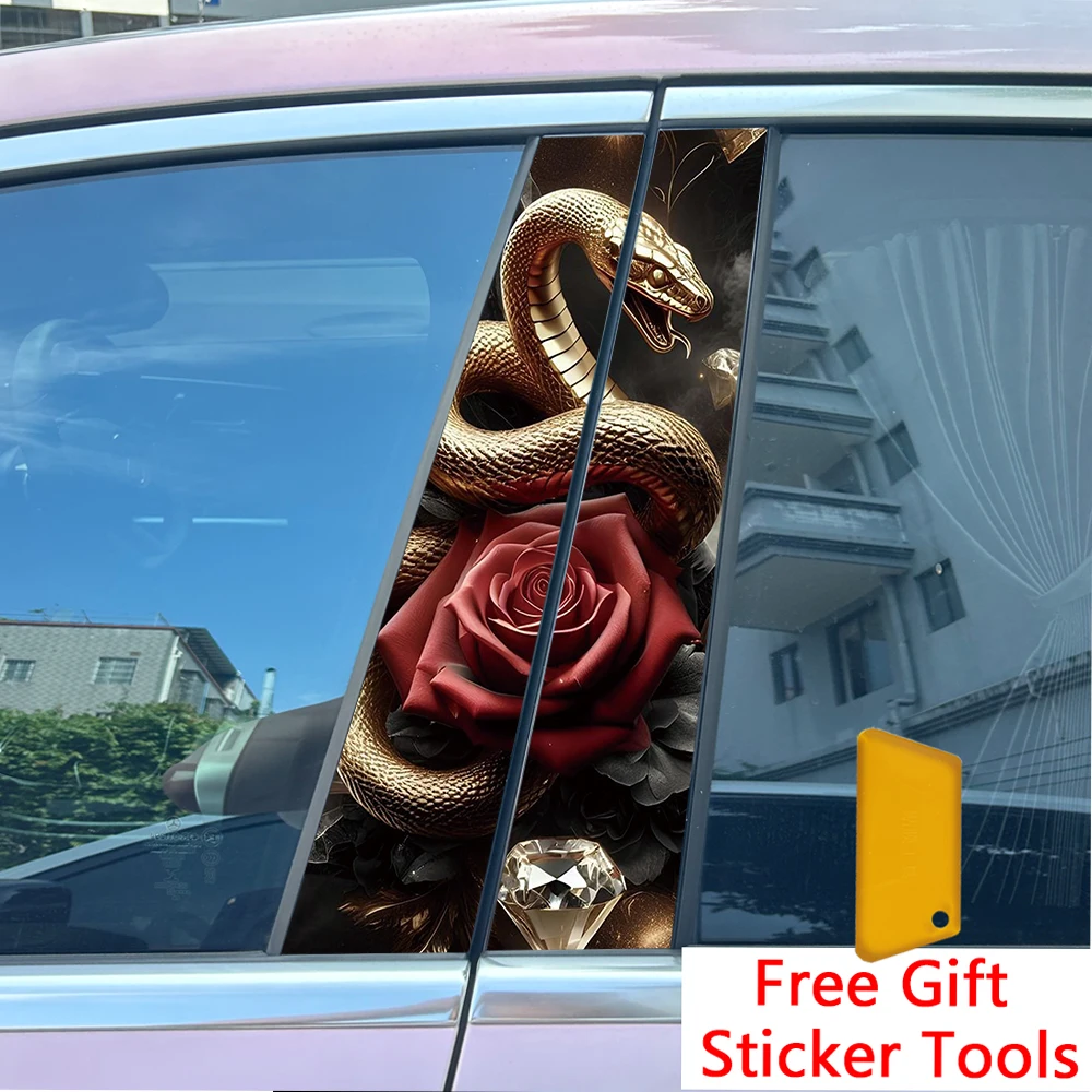 2Pcs Black Red Dark…