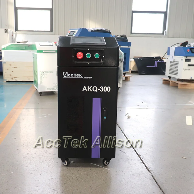 

AccTek Pulsed 1.5MJ 2MJ Pulsed Fiber Laser Cleaner for Wood Surface Coating Dust Cleaning with No Damage