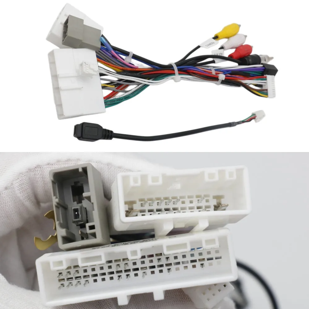 Android 16Pin CANBUS Adapter   for Nissan Qashqai/Teana/Kicks/ X-Trail/ NP300/ Rogue/ Support 360 Camera Retention