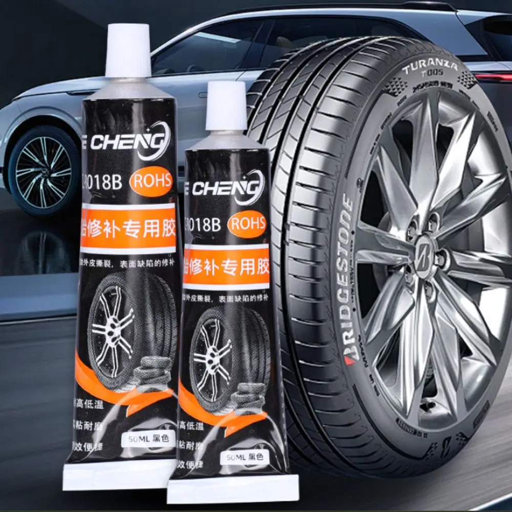 New Wear-resistant Tire Repair Glue Non-corrosive High Toughness Rubber Repair Glue Professional Black Sealant Liquid