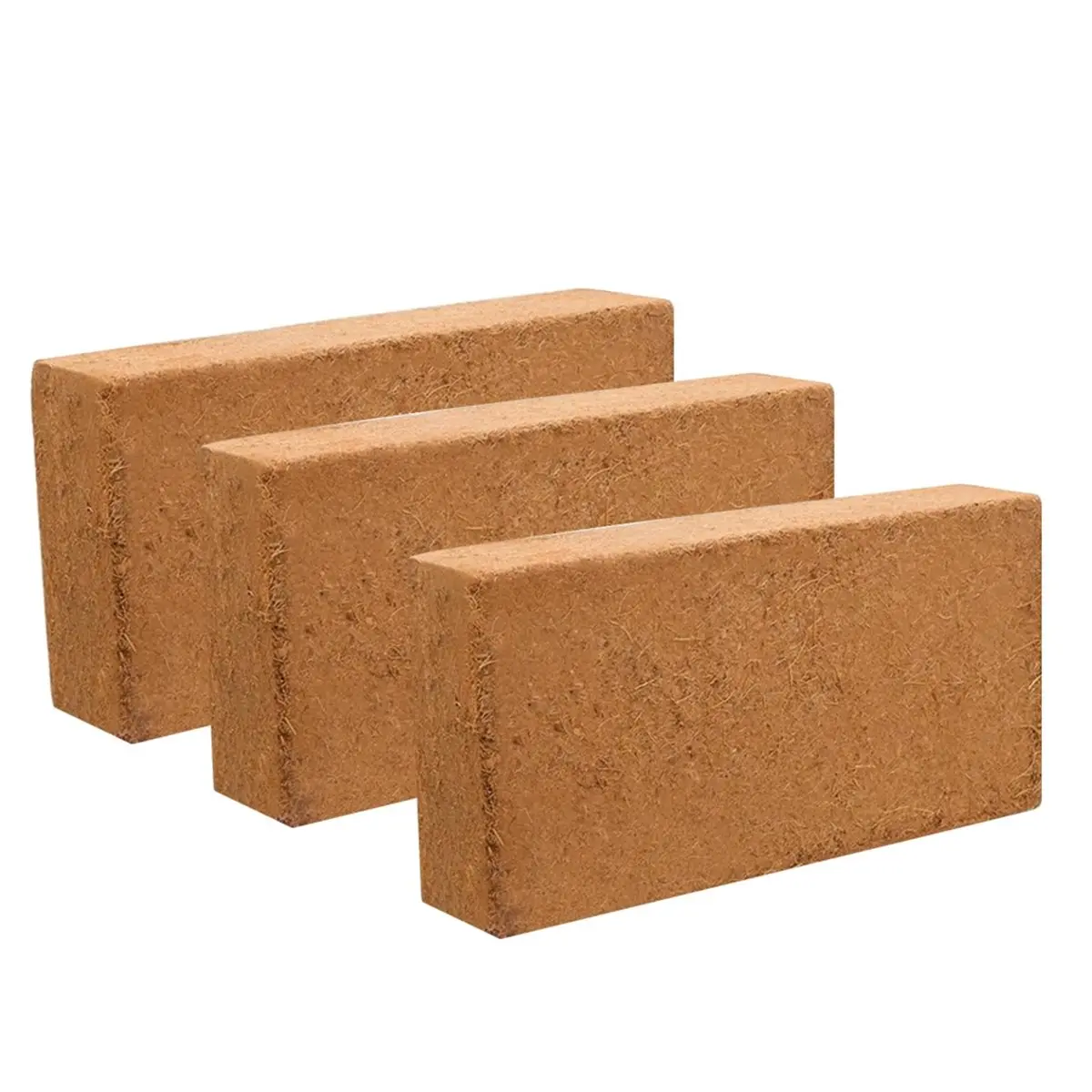 【STABLE QUALITY】3 Pack Bricks, for Plants, Coconut Fiber Substrate with Low PH & EC, Organic Coconut Fiber