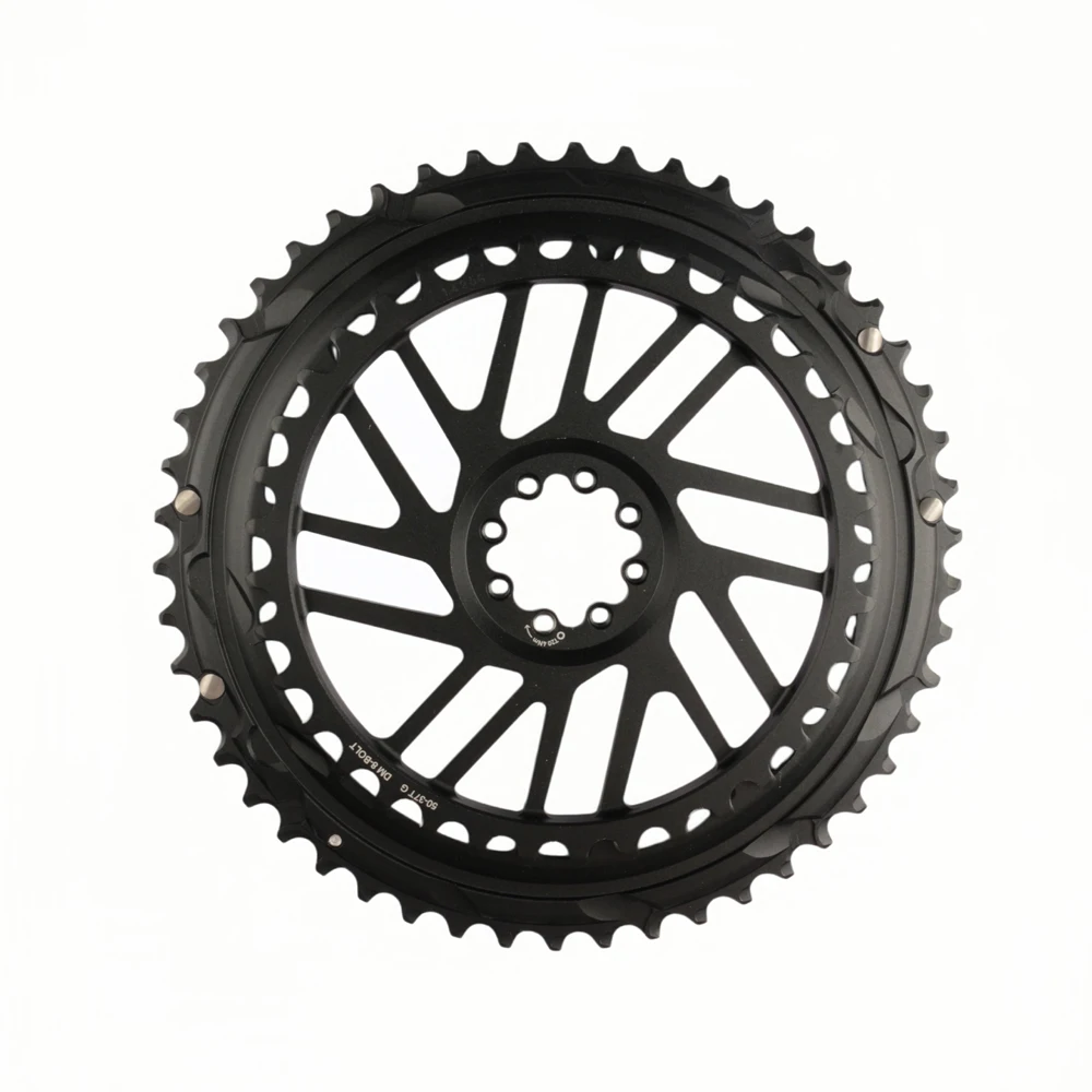 SRAM Force 2x Kettenblatt-Set 50-37T 48-35T Kettenblatt 8-Loch Direktmontage 2x12S 8-Loch-Doppelkettenblatt für SRAM Force Kurbel