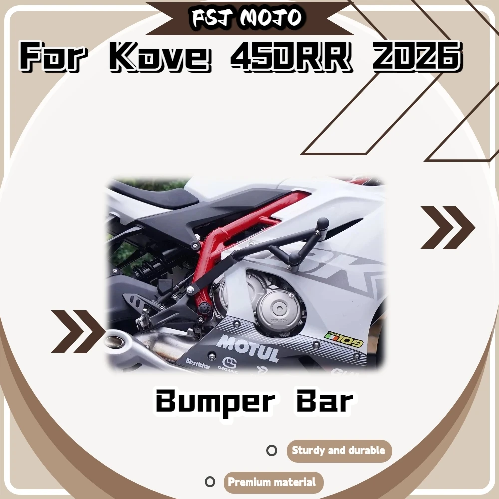 For KOVE 450RR 2026 Thickened Spring‑Loaded Crash Guard Impact Resistant Bumper Mod Accessories